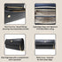 90 Feet Kaya Clutch Bag in Premium Genuine Leather (Black)